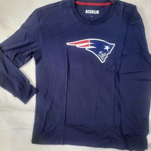 Aisolin Patriots Navy Long Sleeve Shirt